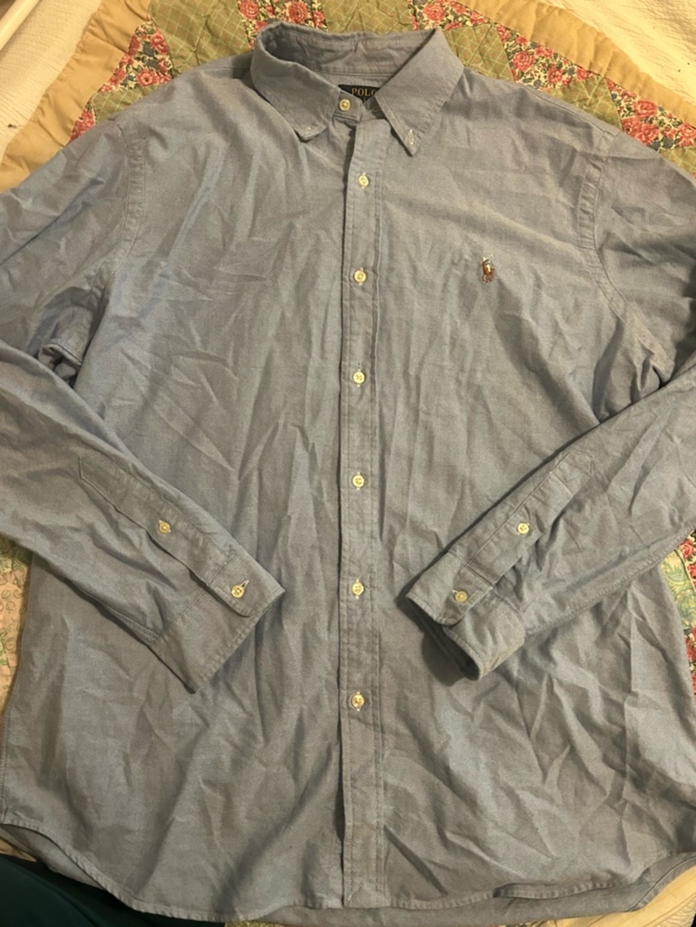 Ralph Lauren Light Blue Button-Down Oxford Shirt